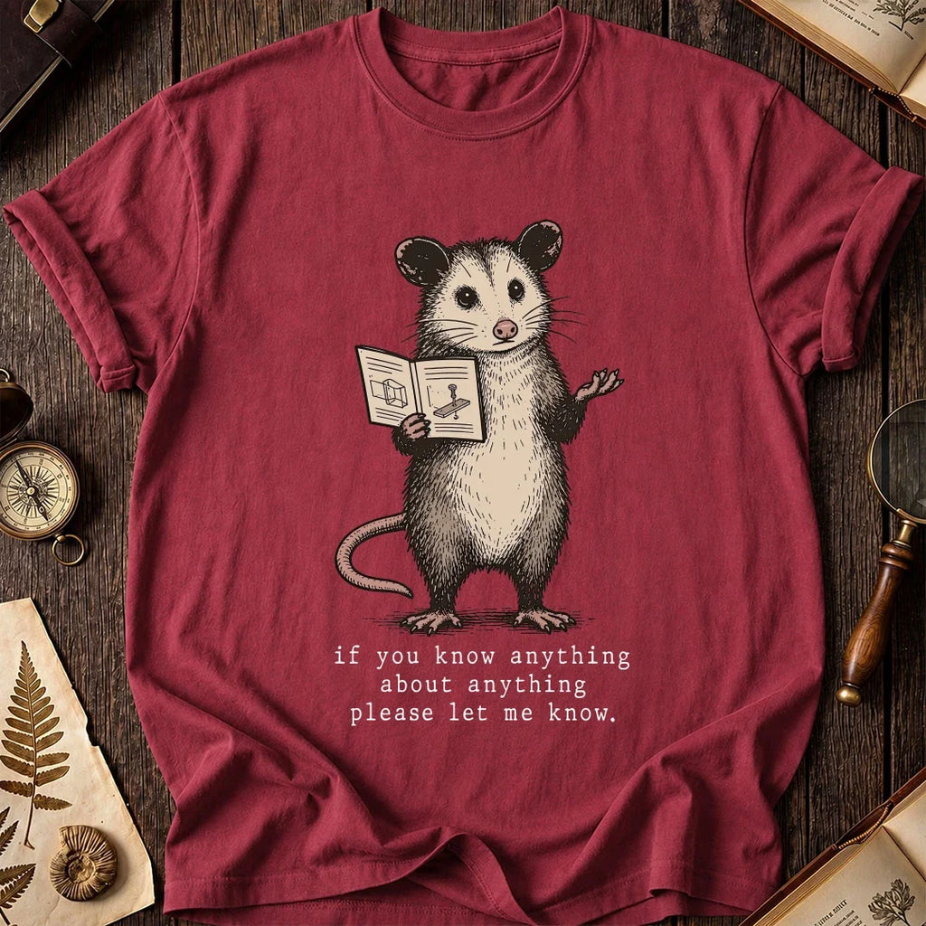Any Clue Possum T-Shirt product image 5