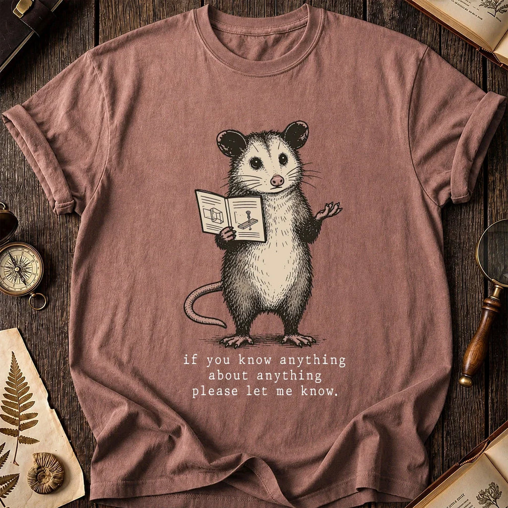 Any Clue Possum T-Shirt product image 8