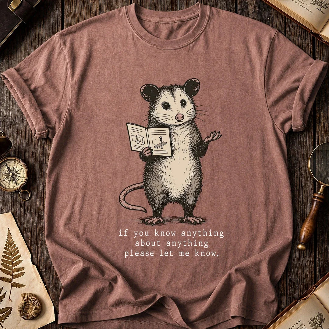 Any Clue Possum T-Shirt product image 8