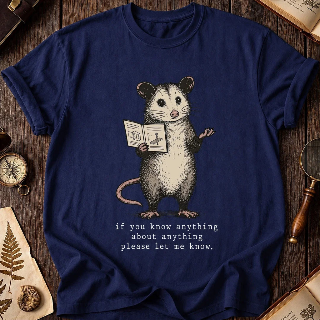Any Clue Possum T-Shirt product image 7