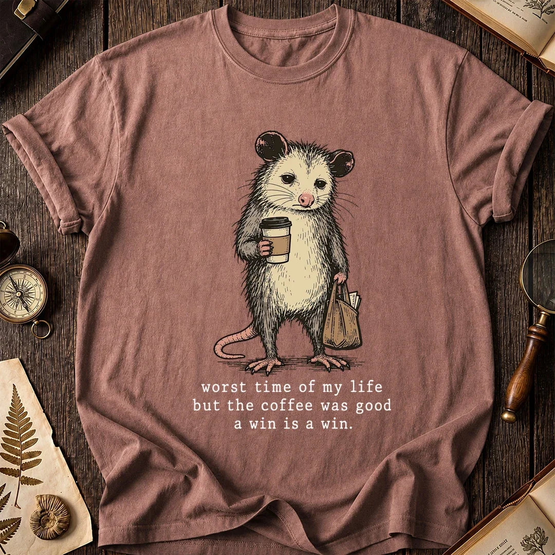 Coffee Win Possum T-Shirt product image 8
