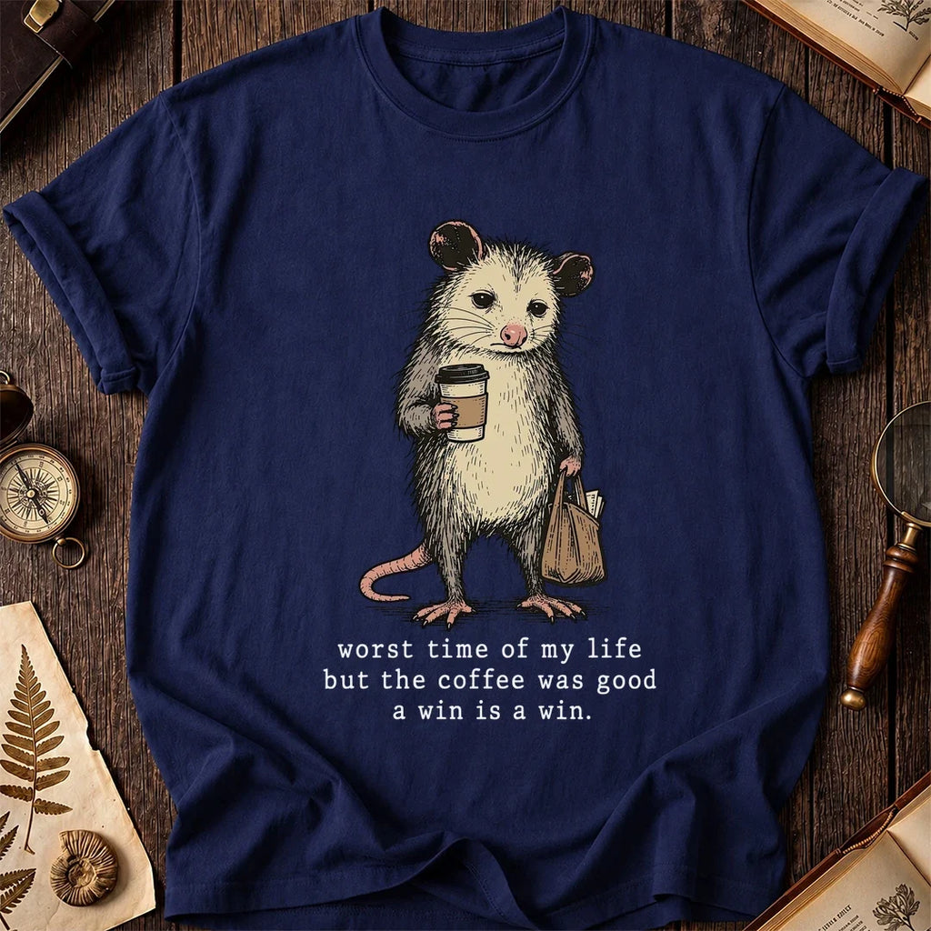 Coffee Win Possum T-Shirt product image 7
