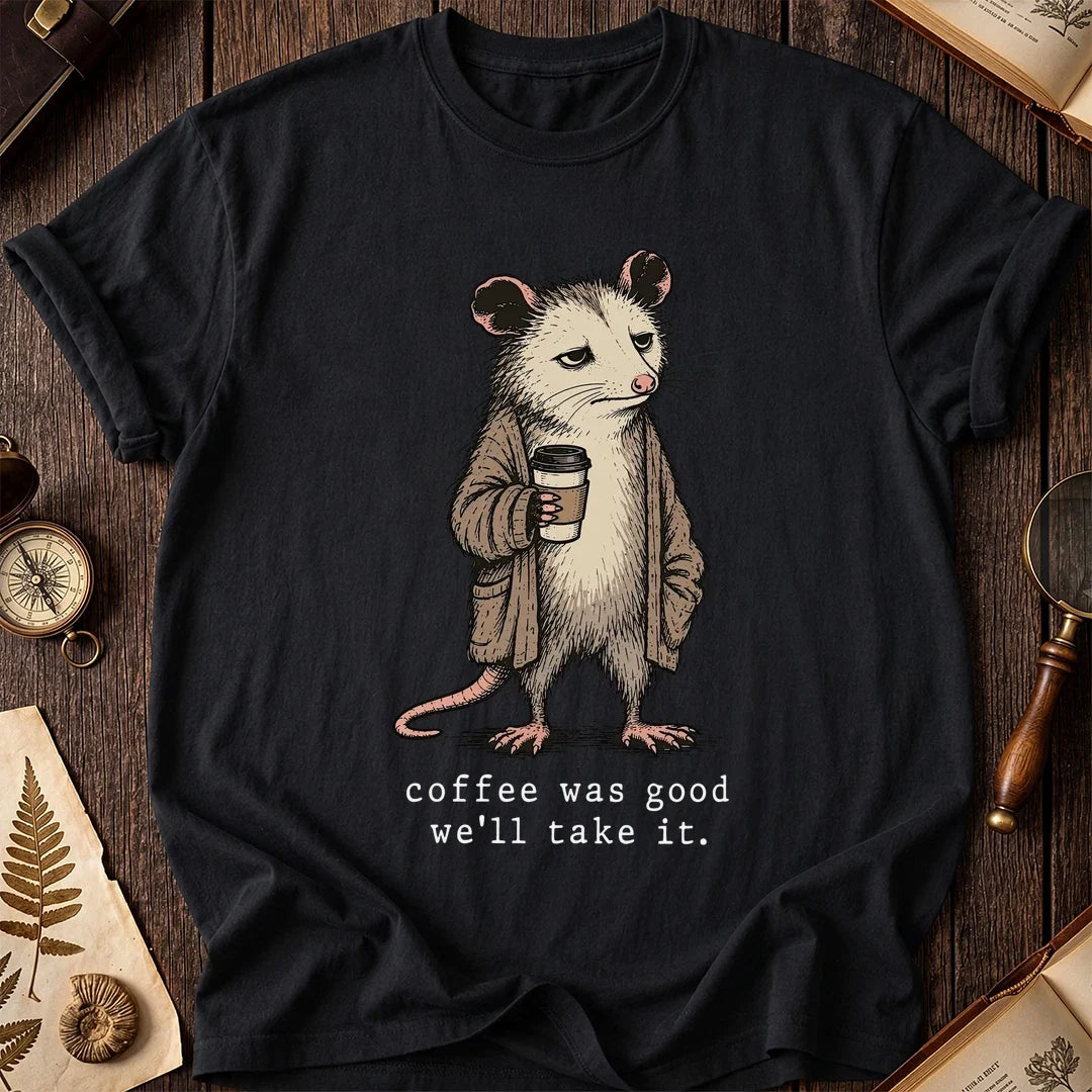 Good Coffee Possum T-Shirt product image 2