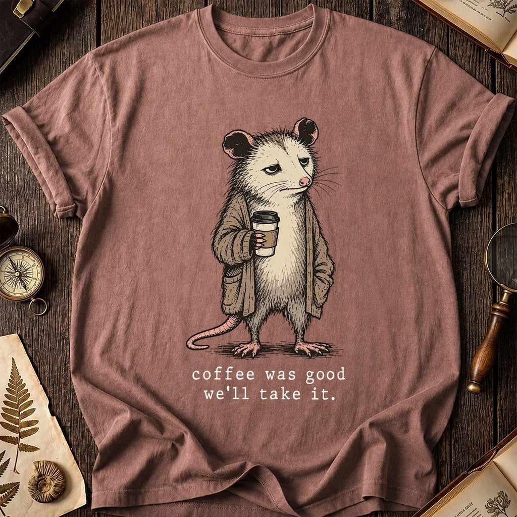 Good Coffee Possum T-Shirt product image 8