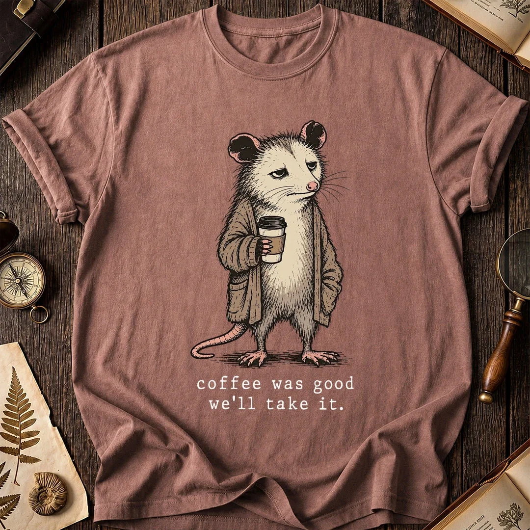 Good Coffee Possum T-Shirt product image 8