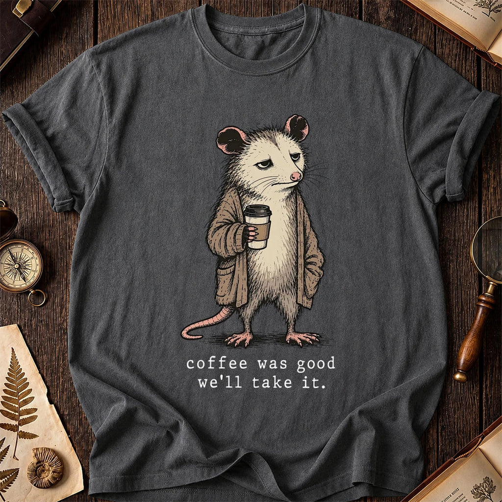Good Coffee Possum T-Shirt product image 6