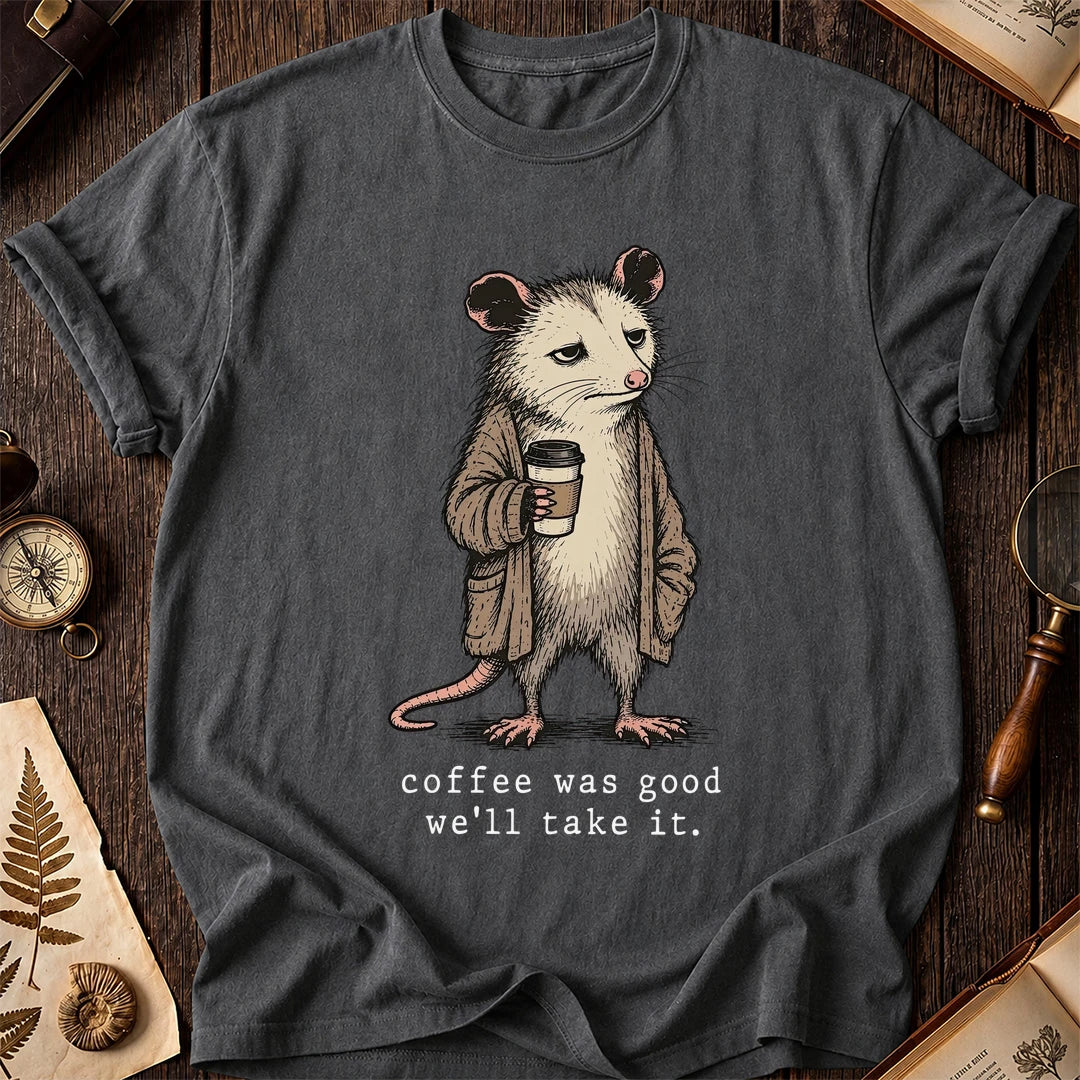 Good Coffee Possum T-Shirt product image 6