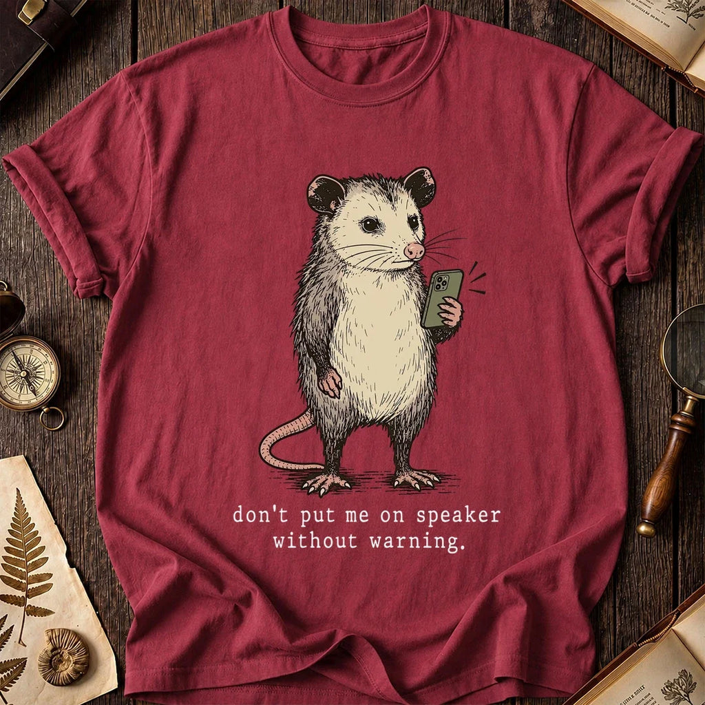 No Speaker Possum T-Shirt product image 5