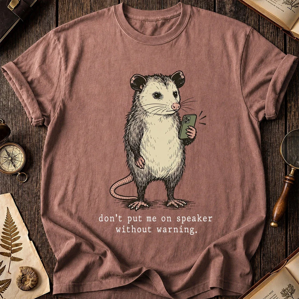 No Speaker Possum T-Shirt product image 8