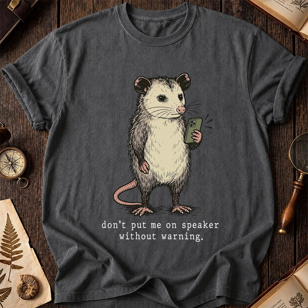 No Speaker Possum T-Shirt product image 6
