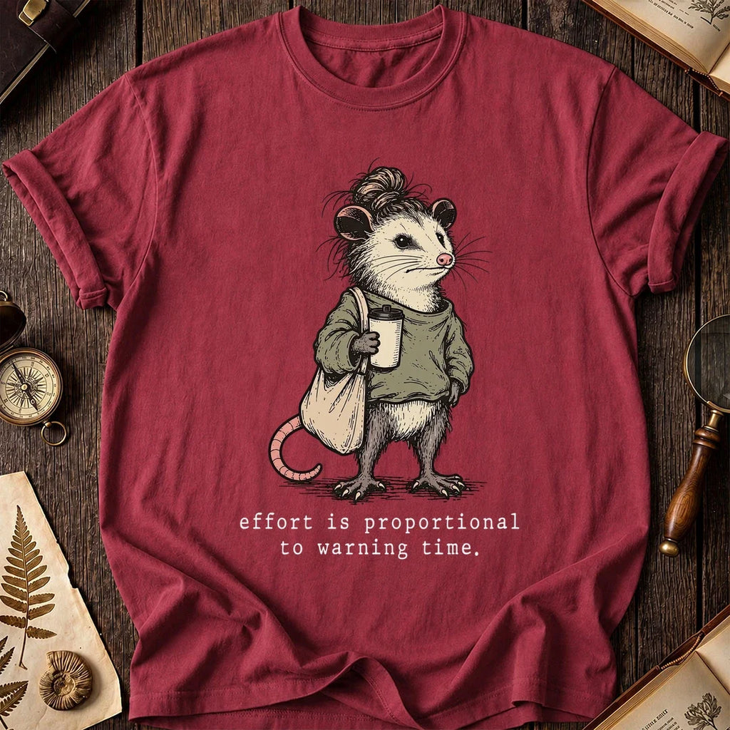Warning Time Possum T-Shirt product image 5
