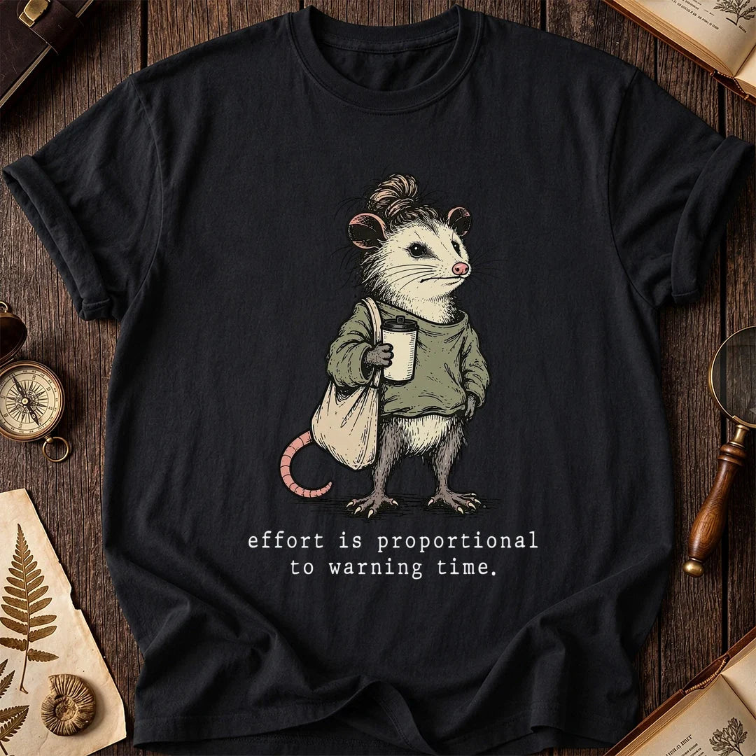 Warning Time Possum T-Shirt product image 2