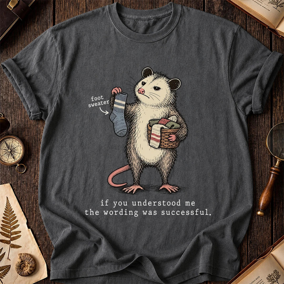 Wording Win Possum T-Shirt product image 6