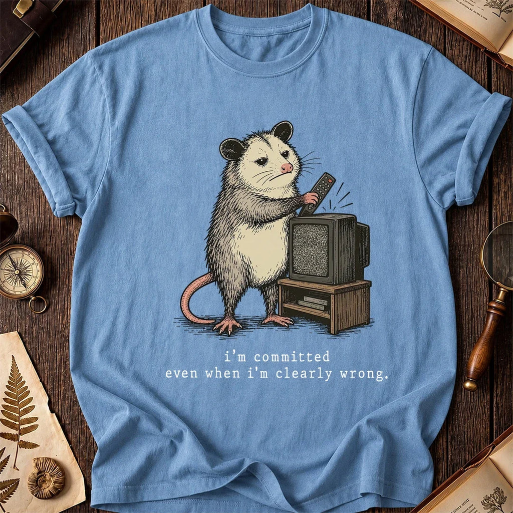 Wrong Remote Possum T-Shirt product image 4