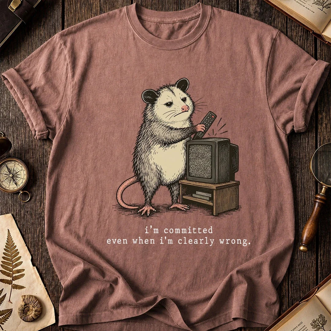 Wrong Remote Possum T-Shirt product image 8