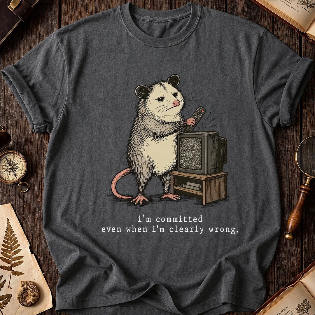Wrong Remote Possum T-Shirt product image 6